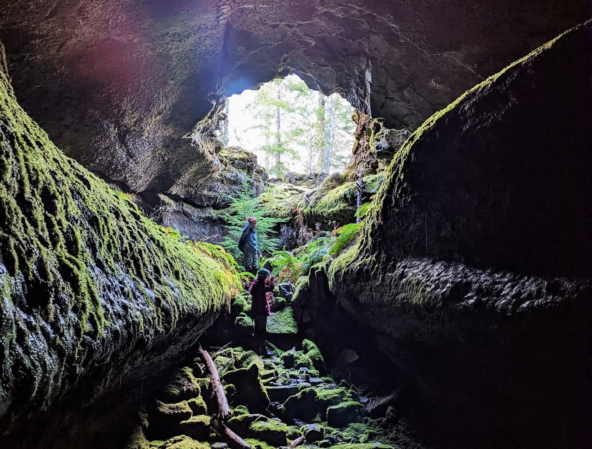 An inviting open passage that leads to the surface.